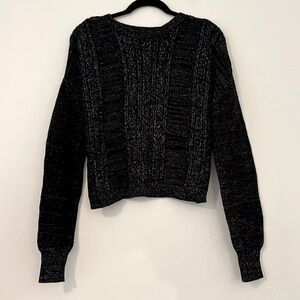 Harper Canyon Black Multicolor Metallic Sweater